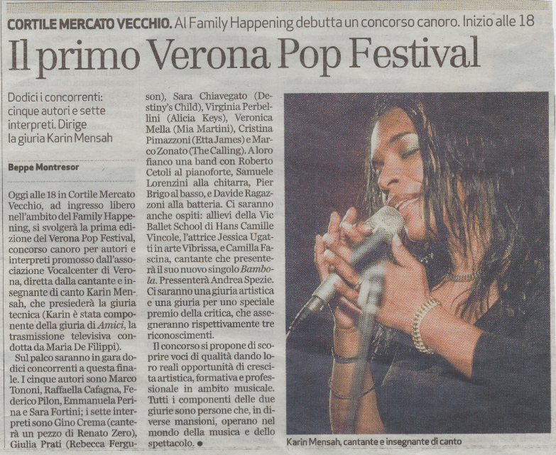 L'Arena - 15 settembre 2013 - Beppe Montresor