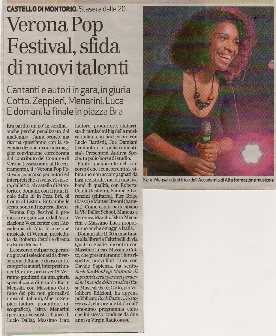 Verona Pop Festival, Sfida dei nuovi talenti